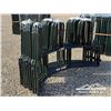 Image 6 : (3) TOMBSTONE ROUND BALE FEEDERS