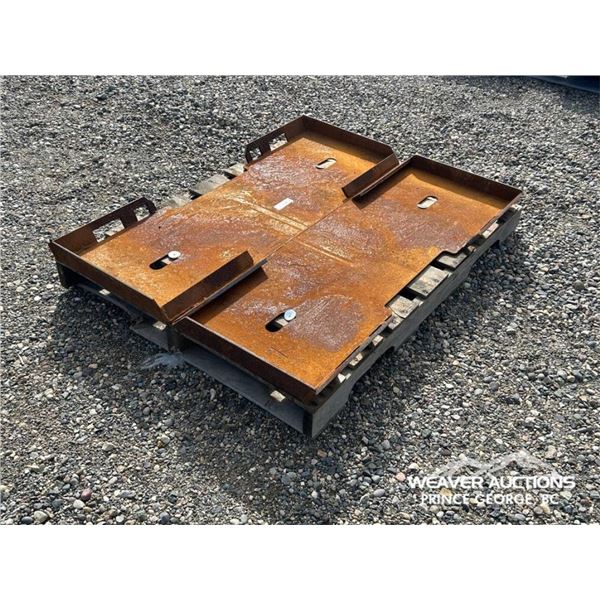 (2) SKID STEER ATTACHMENT PLATES
