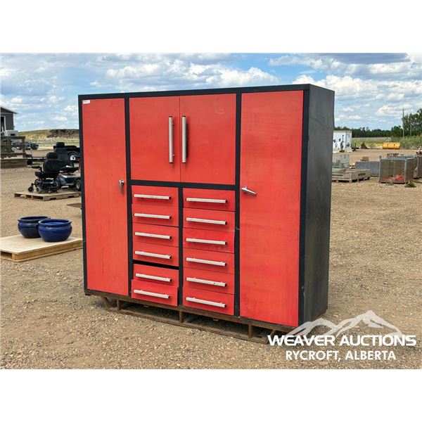 16 COMPARTMENT METAL TOOL CABINET