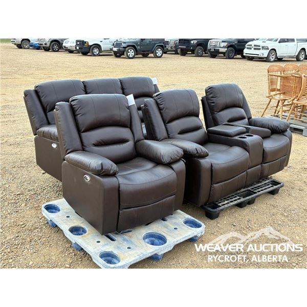 RECLINING SOFA W/LOVESEAT & CHAIR