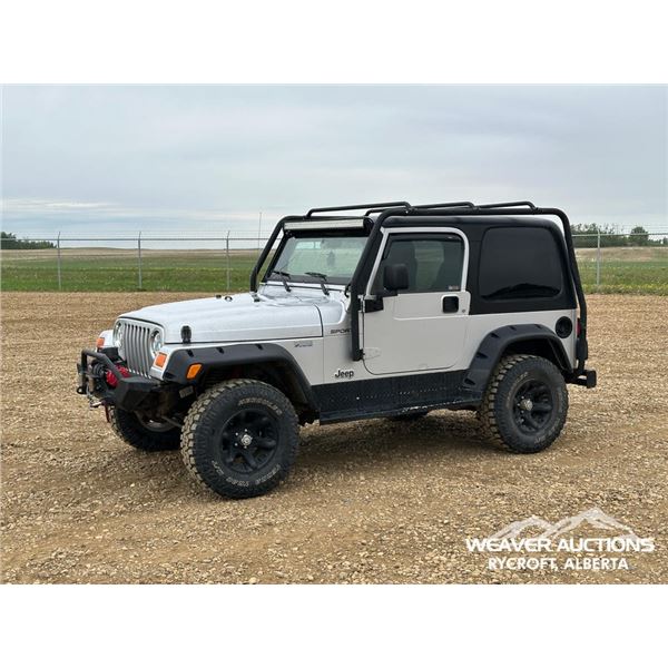 2005 JEEP TJ 2 DOOR SPORTS UTILITY VEHICLE