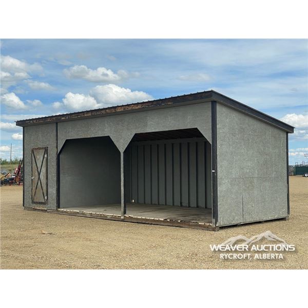12 X 32 FT. TACK HOUSE SHELTER COMBO