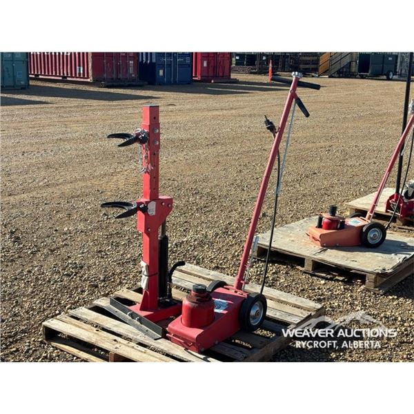 (1) JACK AND (1) STRUT SPRING COMPRESSOR
