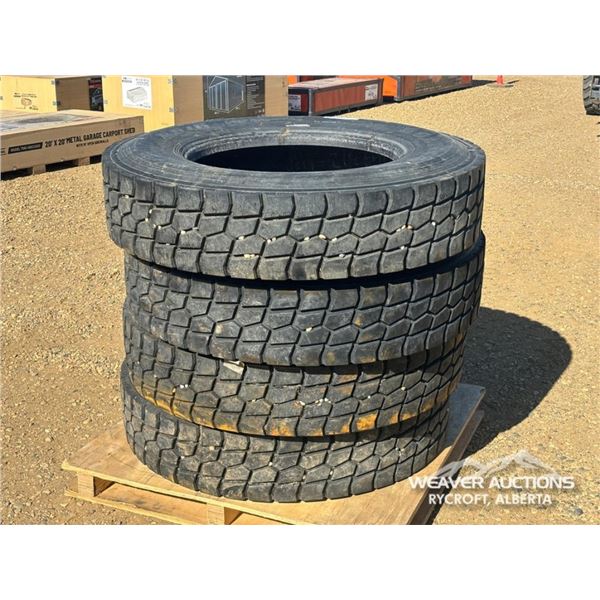 (4) ROAD LUX 11R24.5 TRUCK TIRES