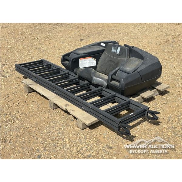 2UP ATV SEAT & TRI-FOLD STEEL ATV RAMP