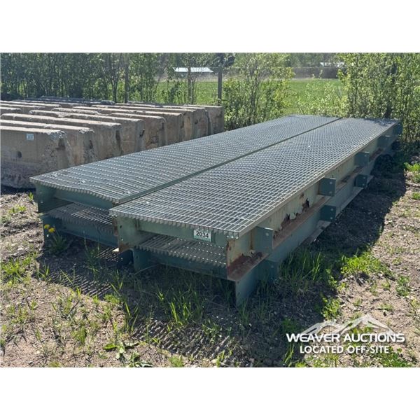 (4) 4 FT. EXPANDED METAL WALK WAY SECTIONS