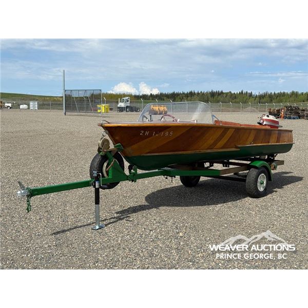 1958 VINTAGE 14 FT. WOOD BOAT