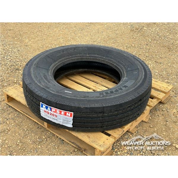 (1) KAPSEN 11R22.5 TRUCK TIRE