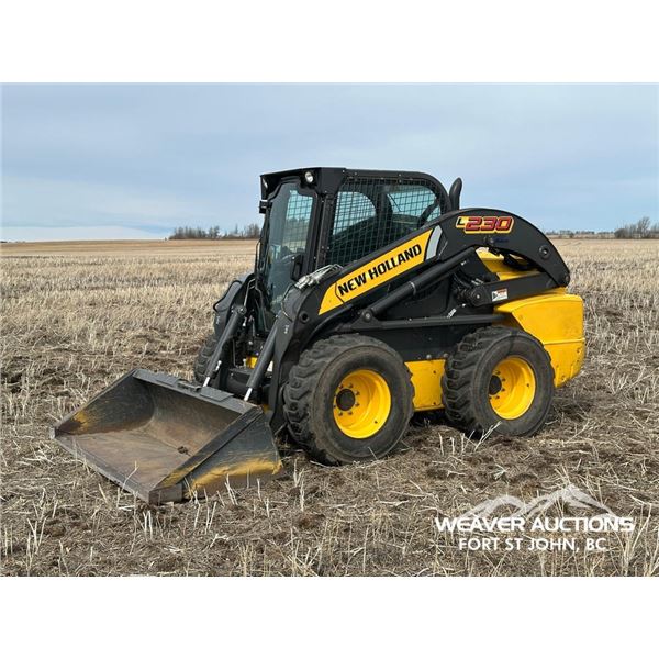 2012 NEW HOLLAND L230 2-SPEED SKID STEER LOADER