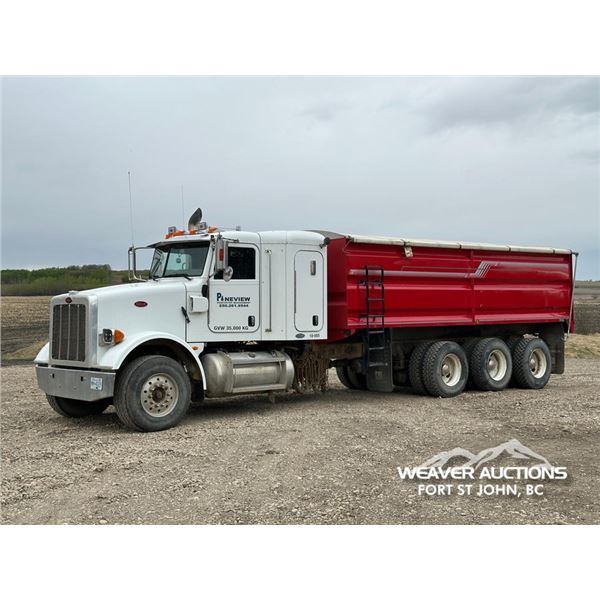2008 PETERBILT 365 TRI DRIVE SLEEPER GRAIN TRUCK