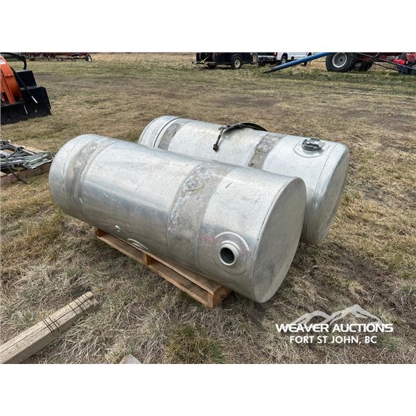 (2) ALUMINUM TRUCK FUEL TANKS