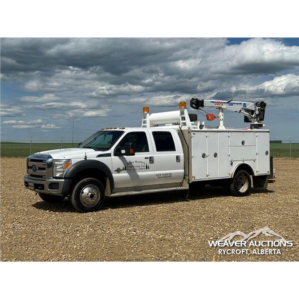 2013 FORD F550 XLT CREW CAB SERVICE TRUCK