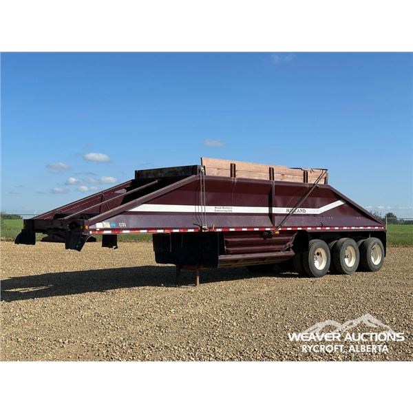 1997 MIDLAND MG38 TRIDEM BOTTOM DUMP TRAILER