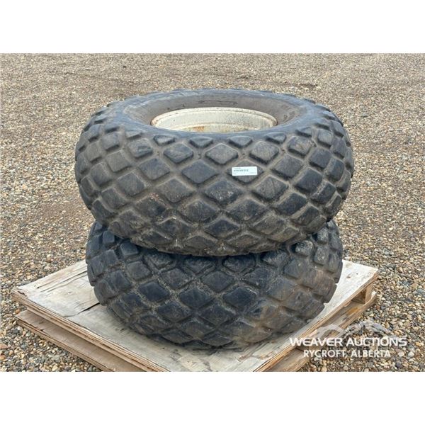 (2) GOODYEAR 16.5L-16L TIRES & RIMS