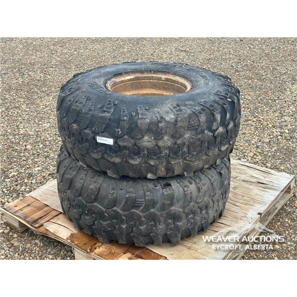 (2) SUPER SWAMPER 36X13.50-15 TIRES & RIMS