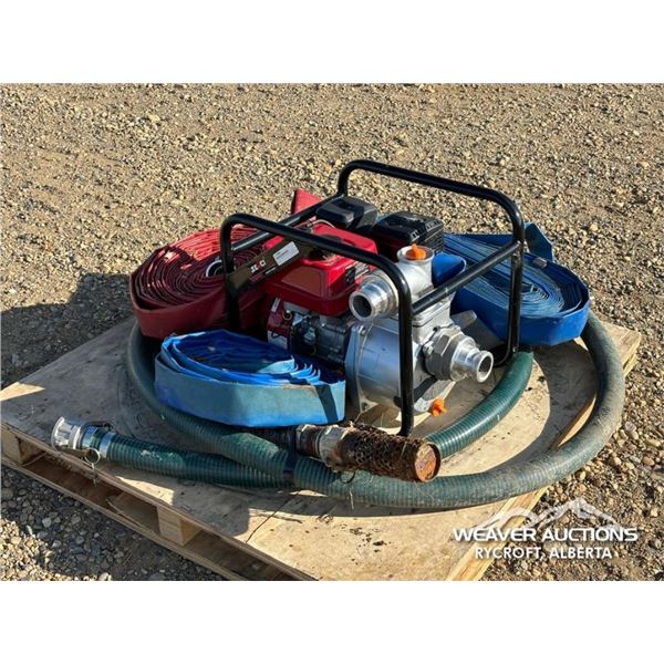 2 IN. WATER PUMP FOR PARTS WITH LAY FLAT HOSE