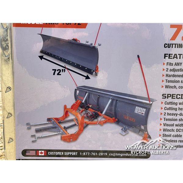 TMG 72 IN. HITCH MOUNTED TRUCK SNOW PLOW