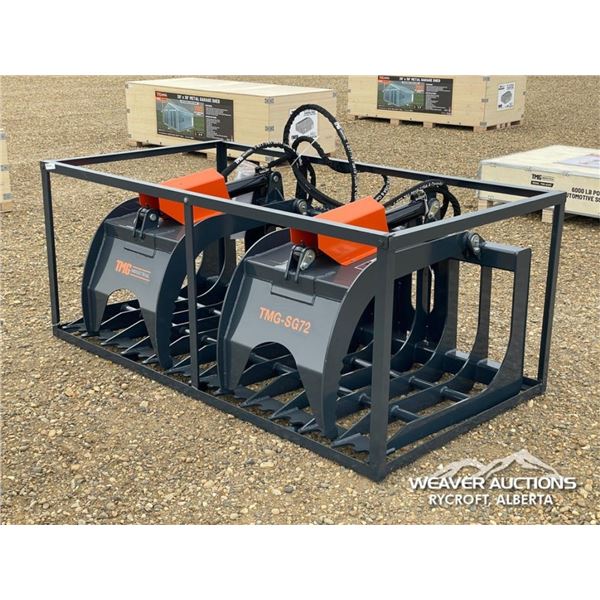 TMG 72 IN. SKID STEER SKELETON GRAPPLE