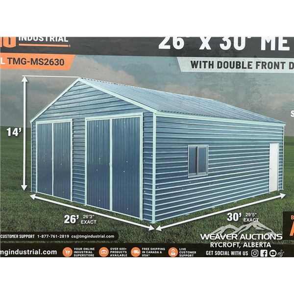 TMG 26 X 30 FT. METAL GARAGE SHED