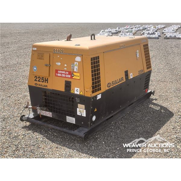 2011 SULLAIR 225H PORTABLE  AIR COMPRESSOR