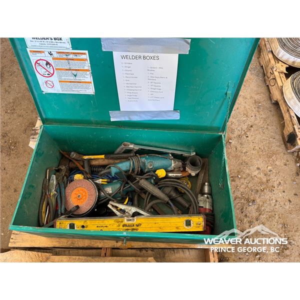 WELDING TOOLS, HAMMERS, GRINDERS, DRILL