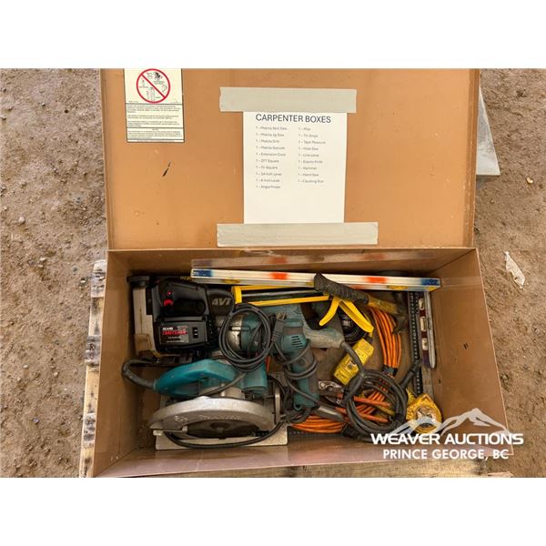 CARPENTRY TOOLS, SKILSAW,JIGSAW,DRILL,SAWSALL