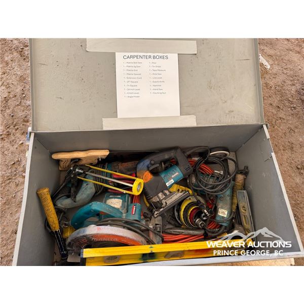 CARPENTRY TOOLS, MAKITA DRILL, JIGSAW, SKILSAW