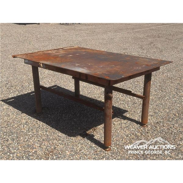 6 FT. 4 IN. X 4 FT. STEEL TABLE