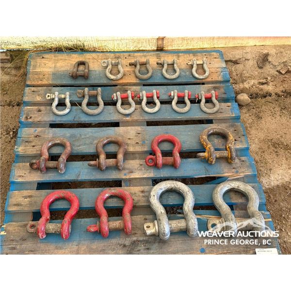 QUANTITY OF ASSORTED SHACKLES