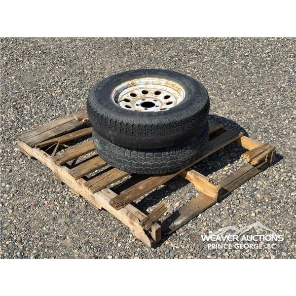 (2) 15 IN. TIRES & RIMS