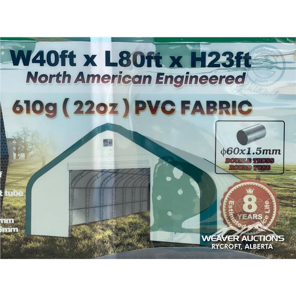 SUIHE 40 X 80 X 23 FT. DBL TRUSS STORAGE BUILDING
