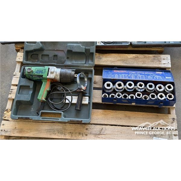 3/4 DRIVE SOCKET SET & ELECTRIC IMPACT