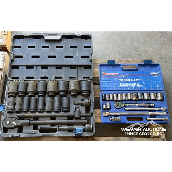 3/4 DRIVE IMPACT SOCKET SET, 1/2 IN. SOCKET SET
