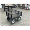Image 3 : HEAVY DUTY STEEL MESH UTILITY WAGON CART