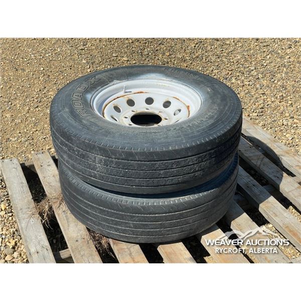 (2) ROADX 235/80R16 TIRES & RIMS