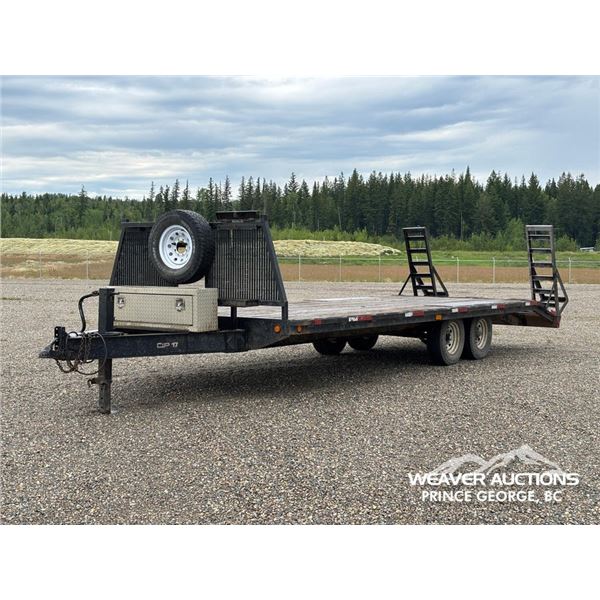 2007 PJ 21 FT. T/A FLAT DECK TRAILER W/ RAMPS