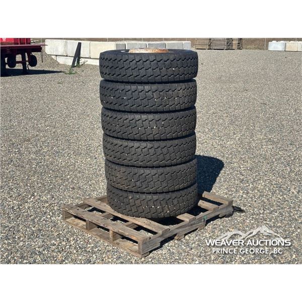 (6) 245/70R19.5 HERCULES TIRES