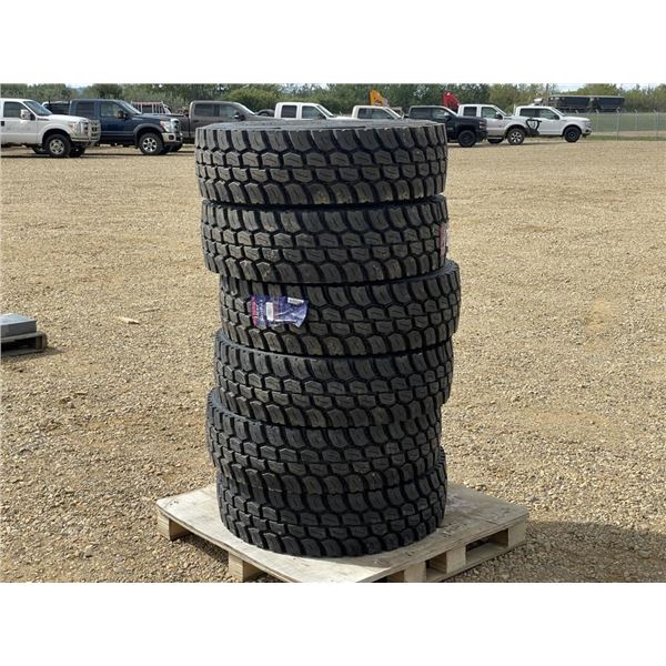 (6) SAMSON 245/70R19.5 TIRES