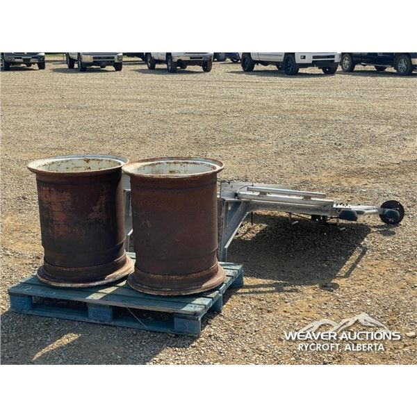 MAGNUM HEADACHE RACK & (2) TRUCK FLOATER RIMS