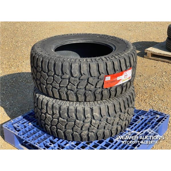 (2) MILEKING 37X13.50R20 TIRES