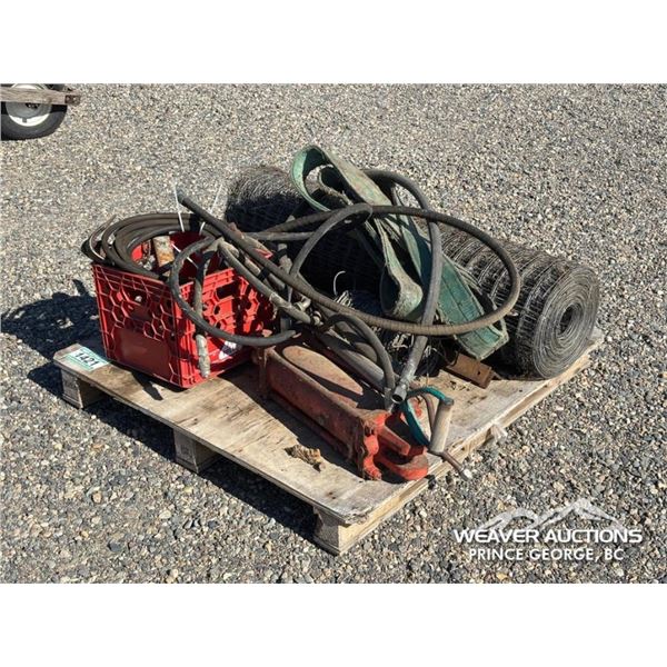 (1) ROLL OF PAGE WIRE FENCE, BARB WIRE