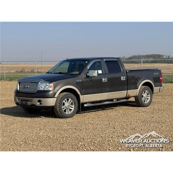 2008 FORD LARIAT F150 CREW CAB PICKUP