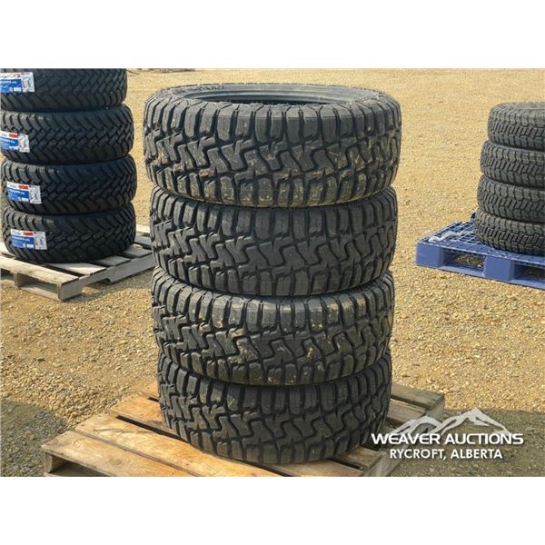 (4) MILEKING 35X12.50R22 TIRES