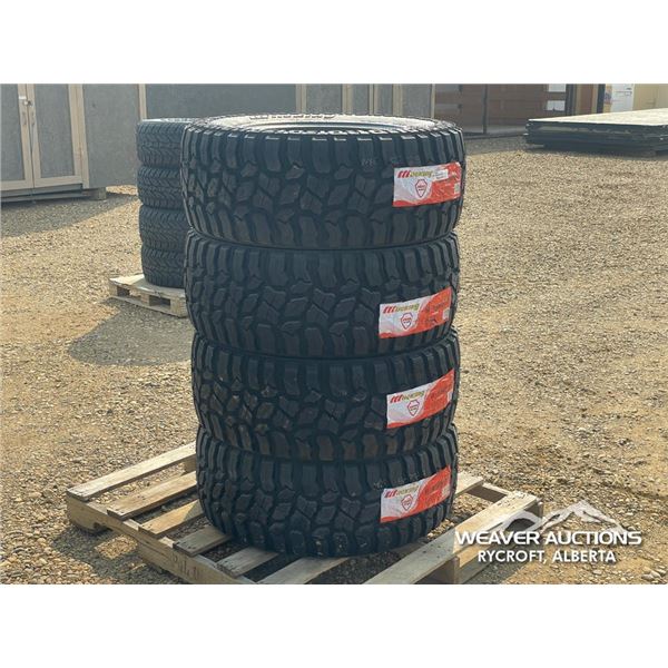 (4) MILEKING 33X12.50R17 TIRES