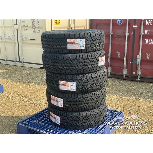 (5) CENTARA 285/75R16 TIRES
