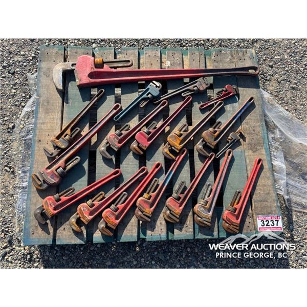 (18) PIPE WRENCHES