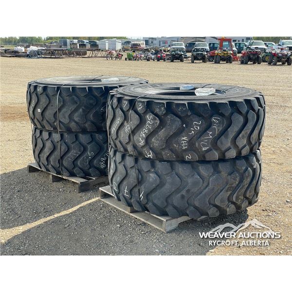 (4) LOADER TIRES
