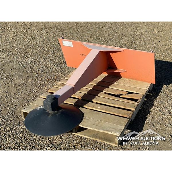 SKID STEER DISC ICE SCRAPER ATTACHMENT