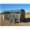 Image 4 : 1985 KEEN 16 FT. T/A LIVESTOCK TRAILER