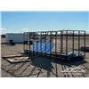 Image 1 : INDUSTRIAL STORAGE RACK ON SKID W/MISC SCRAP METAL
